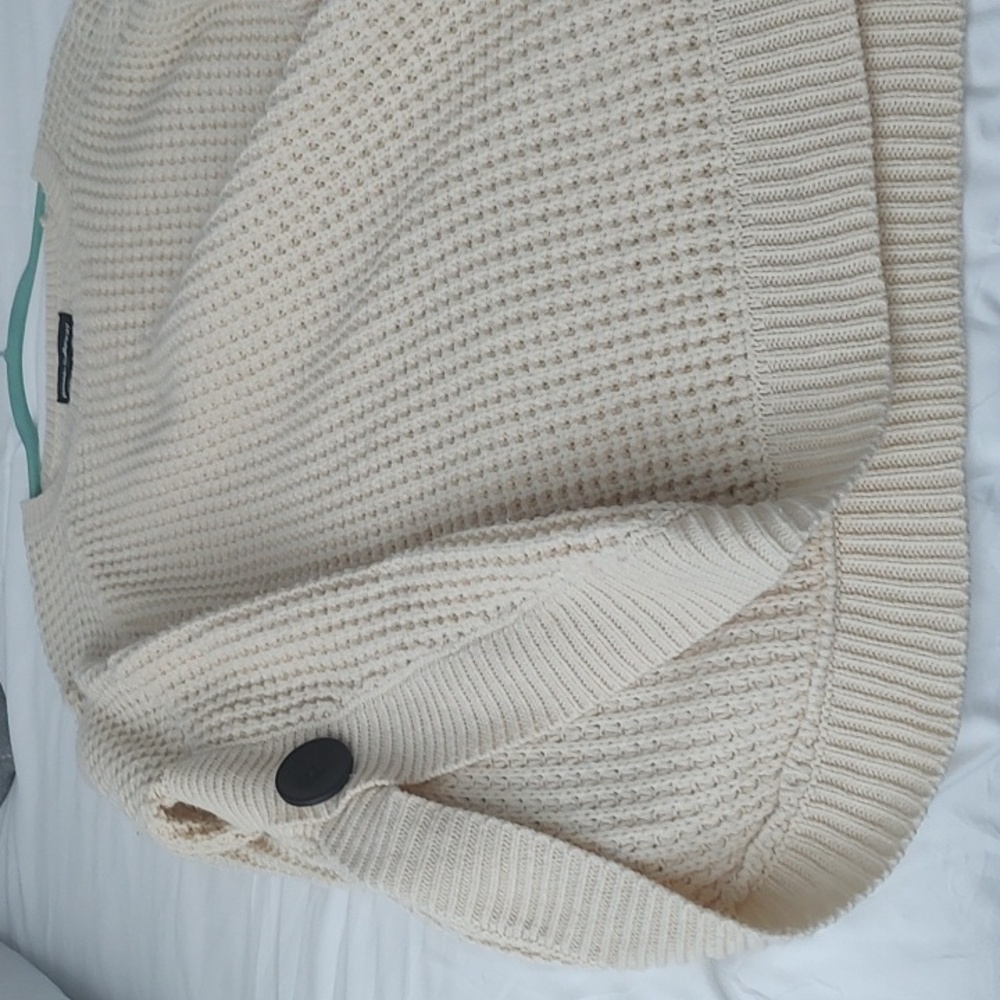 Cream Sweater with Button Accents - Picture 7 of 7